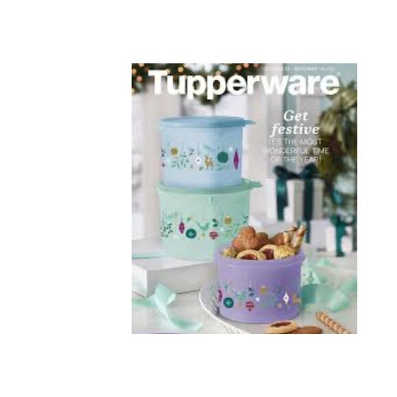 Tupperware Shining Traditions Stacking Canisters Set 3 - Picture 2 of 7